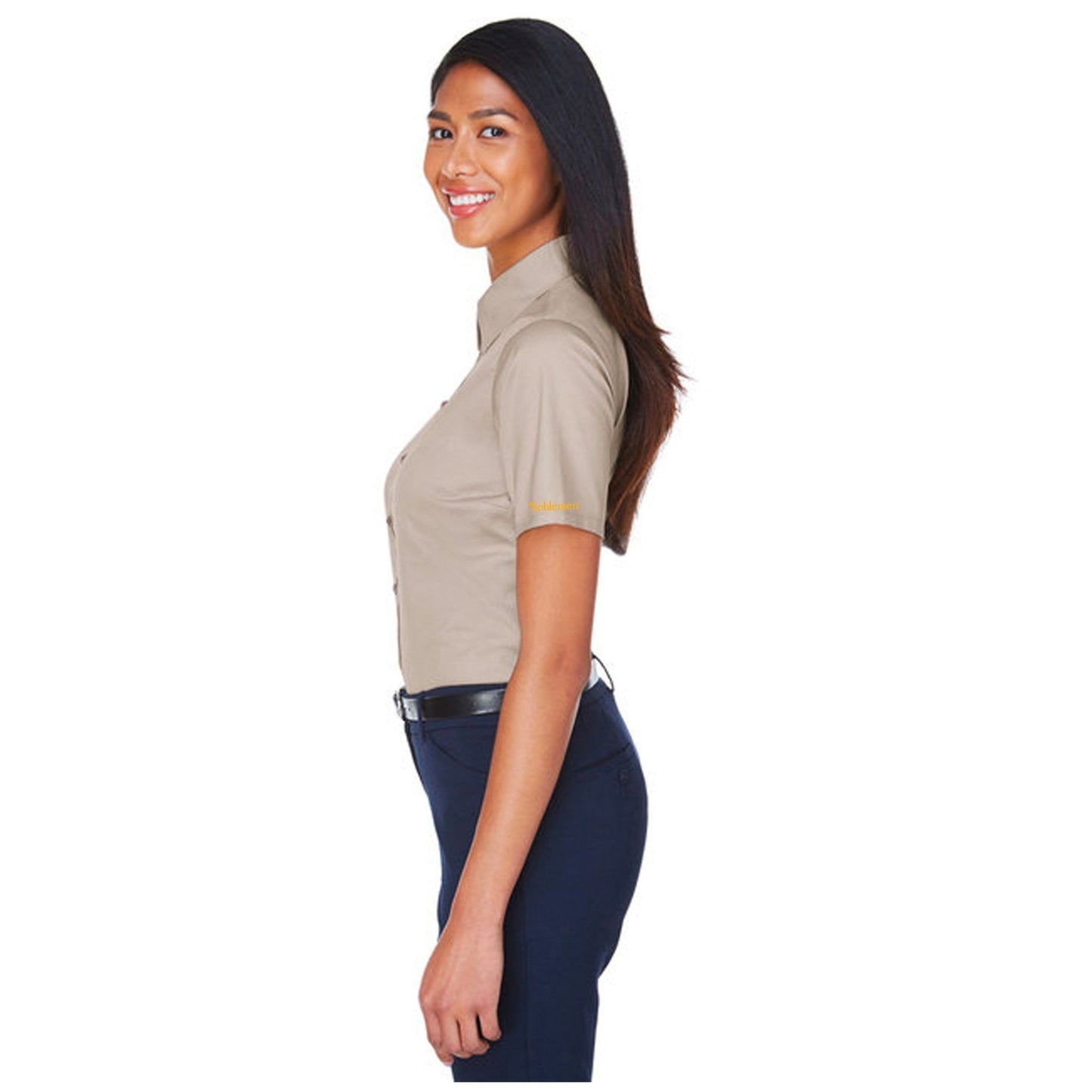 Noblemen - Women's Harriton Twill Short-Sleeve Shirt