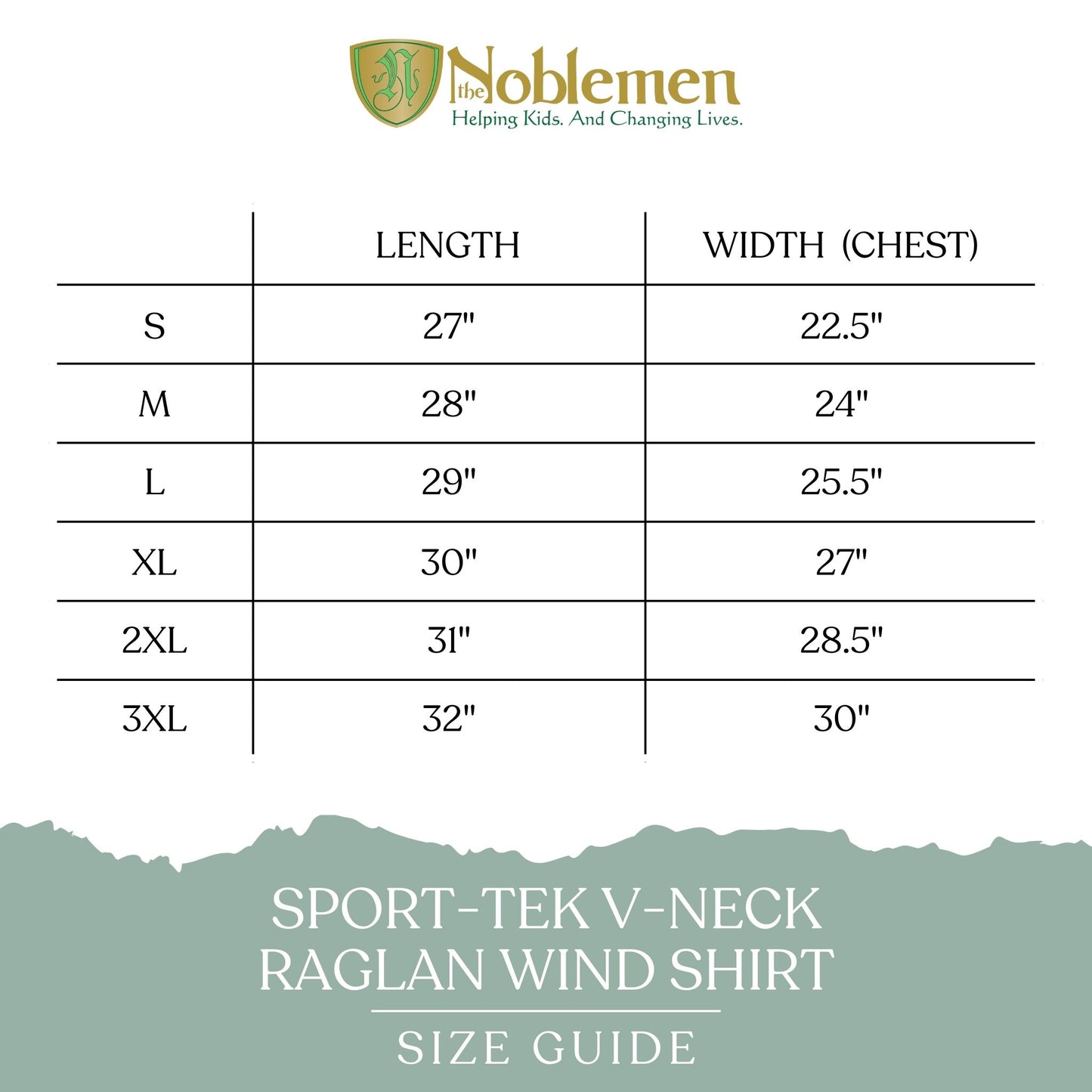 Noblemen - Sport Tek V-Neck Raglan Wind Shirt